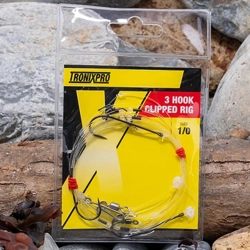 TronixPro Hand Tied 3 Hook Clipped Rigs